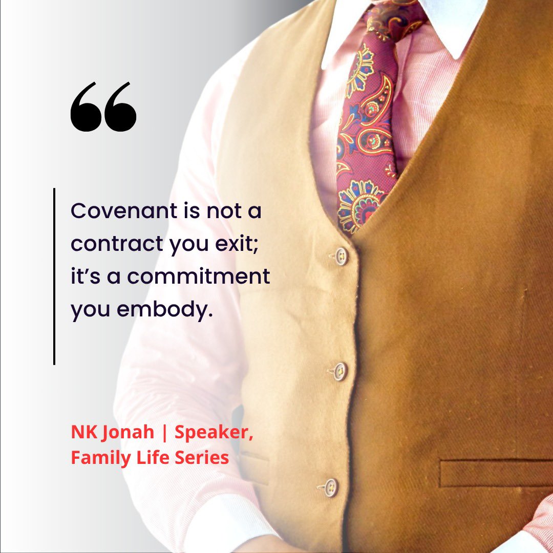 jonah_nk's tweet image. That’s what God models, and that’s what we’re called to.

Where have you been quick to give up on what you were meant to grow through? Recommit today.

#KingdomCovenant #UnshakableLove #TrueCommitment #NoTurningBack #PurposeOverPreference