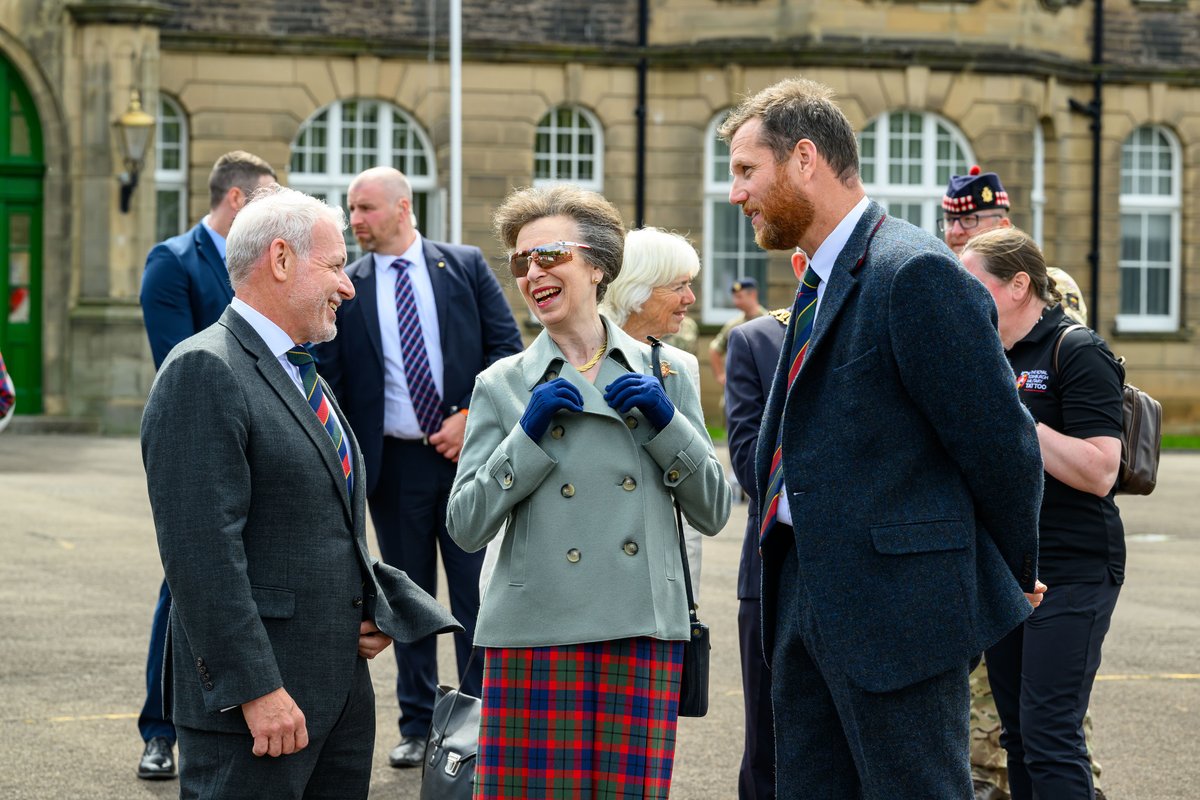 Majesty Magazine & Joe Little (@majestymagazine) on Twitter photo The Princess Royal, Patron of the Royal Edinburgh Military Tattoo (<a href="/EdinburghTattoo/">Edinburgh Tattoo</a>) since 2006, attended a rehearsal for the 75th anniversary show at Redford Barracks today. The Princess Royal, Patron of the Royal Edinburgh Military Tattoo (<a href="/EdinburghTattoo/">Edinburgh Tattoo</a>) since 2006, attended a rehearsal for the 75th anniversary show at Redford Barracks today.