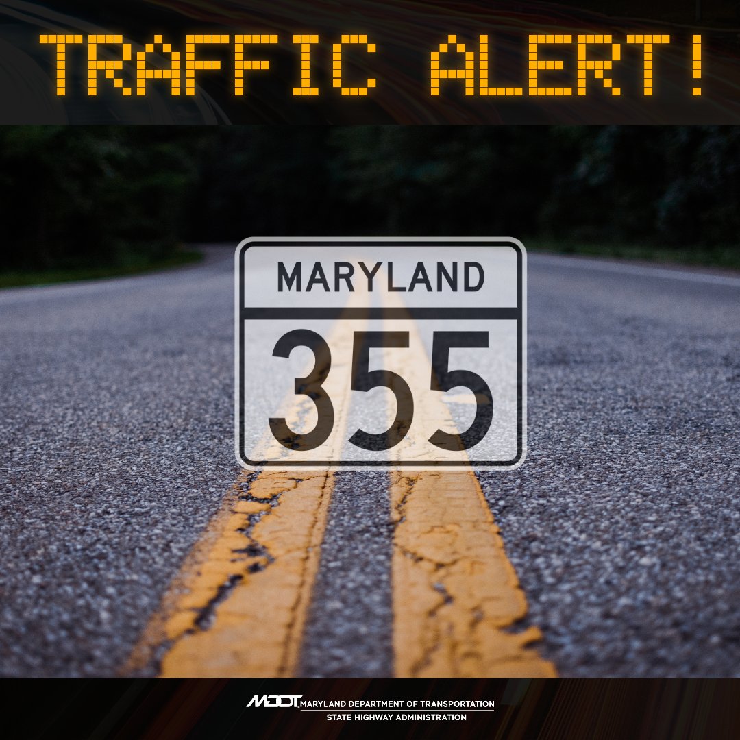 Reminder, a utility contractor will begin repairs on MD 355 (Frederick Road), between MD 187 (Old Georgetown Road) and West Cedar Lane in Montgomery County. The work will continue through August 5, with lane closures expected from 10 p.m. to 5 a.m. #MDtraffic #MDroads