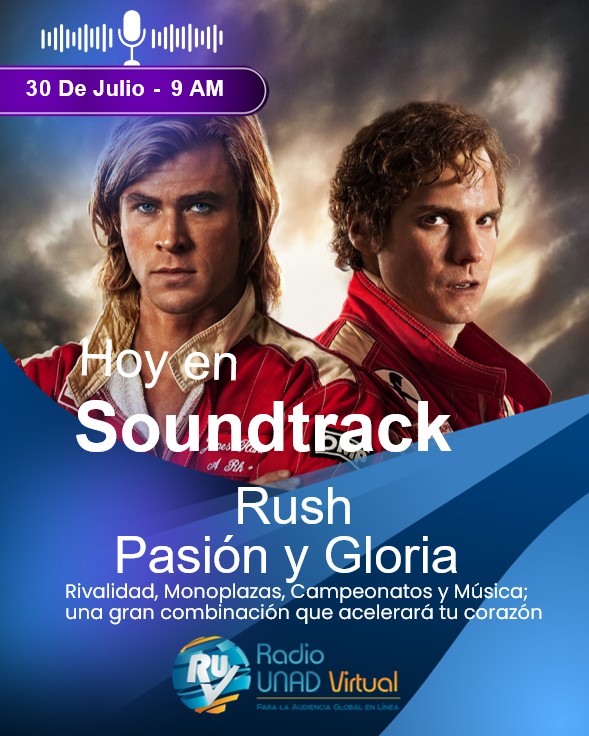 Hoy en Soundtrack: Rush - Pasión y Gloria - 9:00 a.m. Rockola 80: Especial: Ozzy Osborne  - 2:00 p.m. Audio en vivo ruv.unad.edu.co/ruvwp/