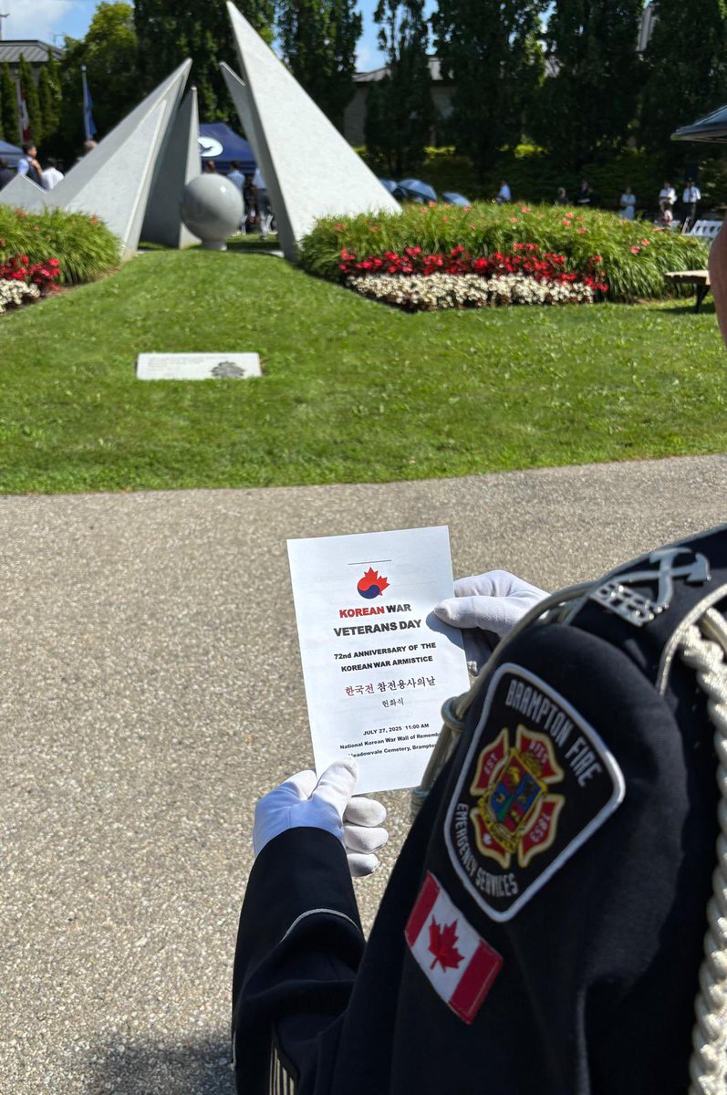 On July 27th we proudly attended the anniversary of the Korean War armistice. We support &amp; salute all those that served and fought for our freedom, along with those still serving. Lest we forget!