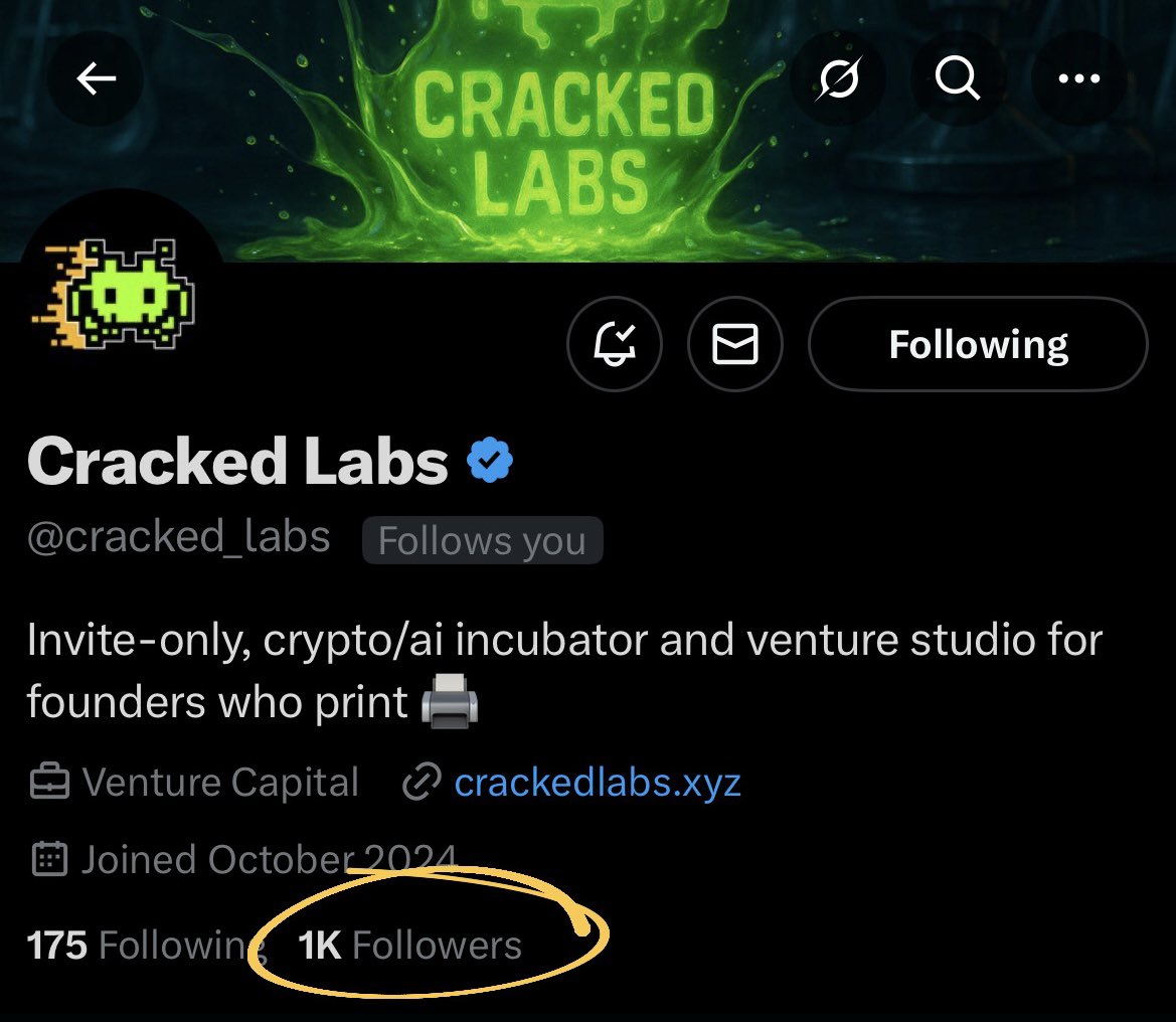 Cat (@daskittycat) on Twitter photo We did it!!
400+ followers in the past month. Ya girl is working hard!
Im especially proud as head of growth <a href="/cracked_labs/">Cracked Labs</a> because we are doing it all organically 🌱
The rise is slow but it’s steady. We did it!!
400+ followers in the past month. Ya girl is working hard!
Im especially proud as head of growth <a href="/cracked_labs/">Cracked Labs</a> because we are doing it all organically 🌱
The rise is slow but it’s steady.