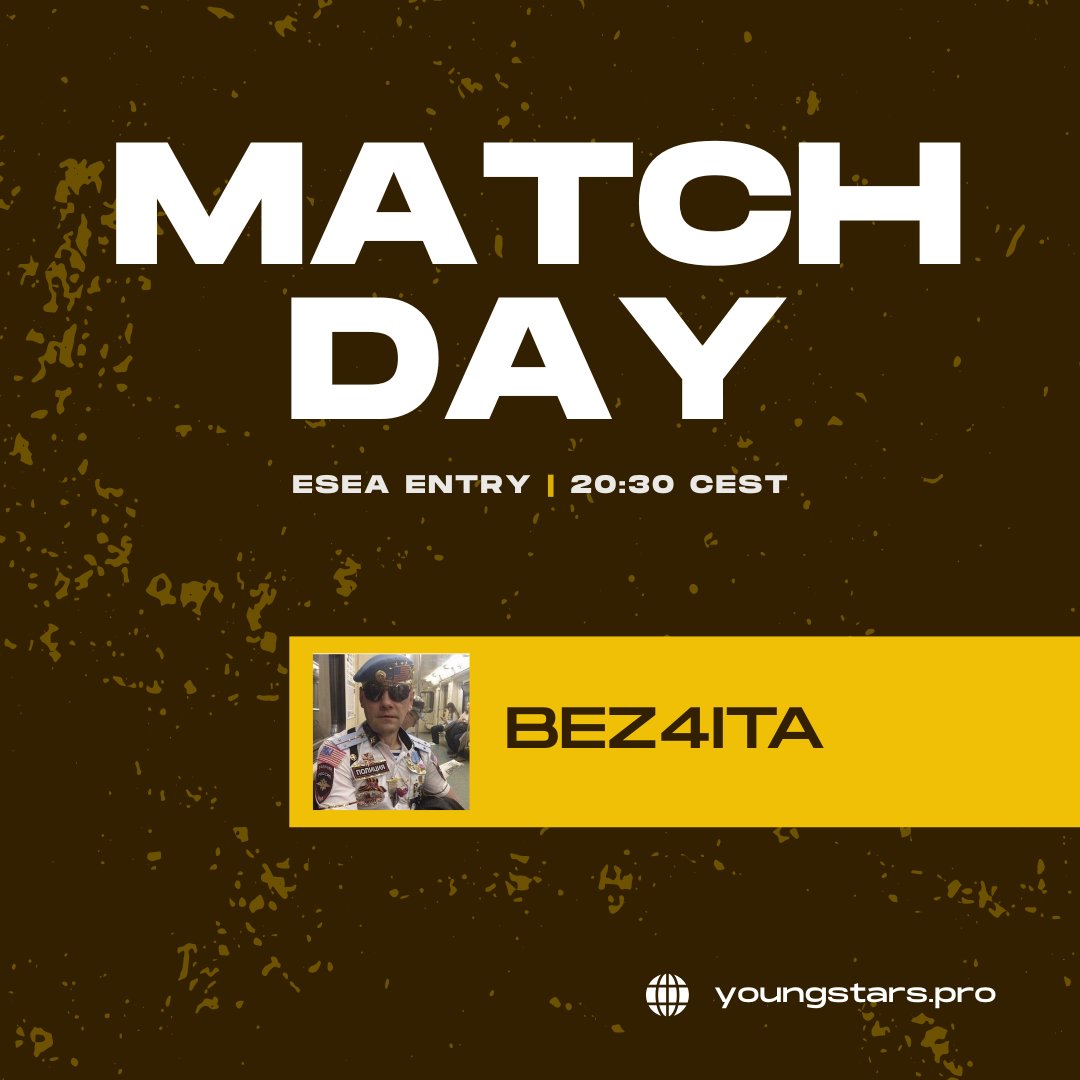 Yesterday's Young Stars Talents match has been rescheduled to 02.09.2025, due to technical issues with the Faceit platform.

Today at 20:30 CEST, hopefully without any technical issues, Young Stars Academy will face BEZ4ITA as part of ESEA Entry. The entire match will be