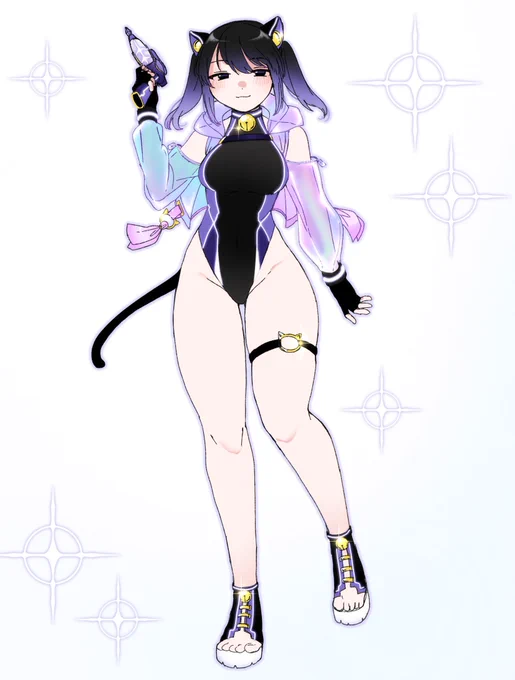元のコスチュームを上手い具合にアレンジして色々着せるのが好きなんだ〜という絵