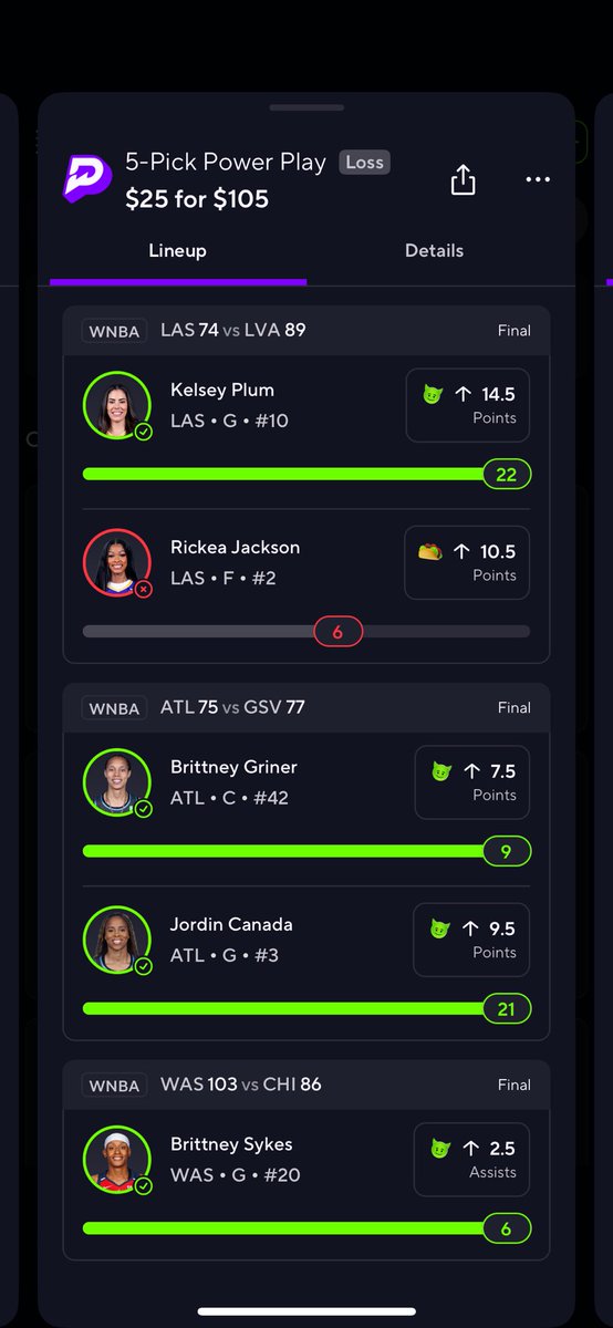 14Ros3's tweet photo. Serious @PrizePicks wtf is this😭 https://t.co/oELv9TWRMw