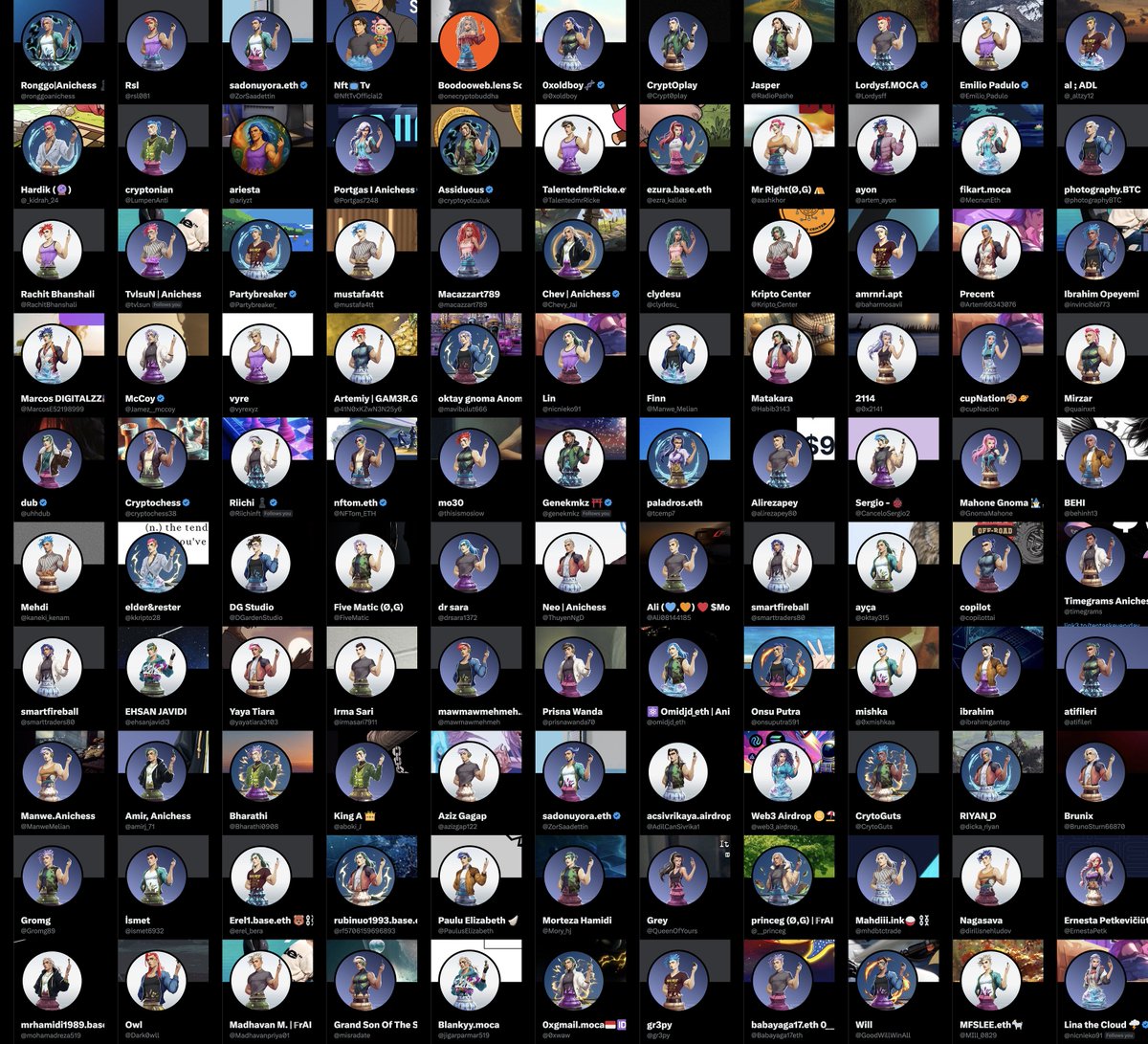 3rd Proof-of-Ethernals snapshot COMPLETE.
The board is filling.
Switch that PFP, claim your square. ♟️