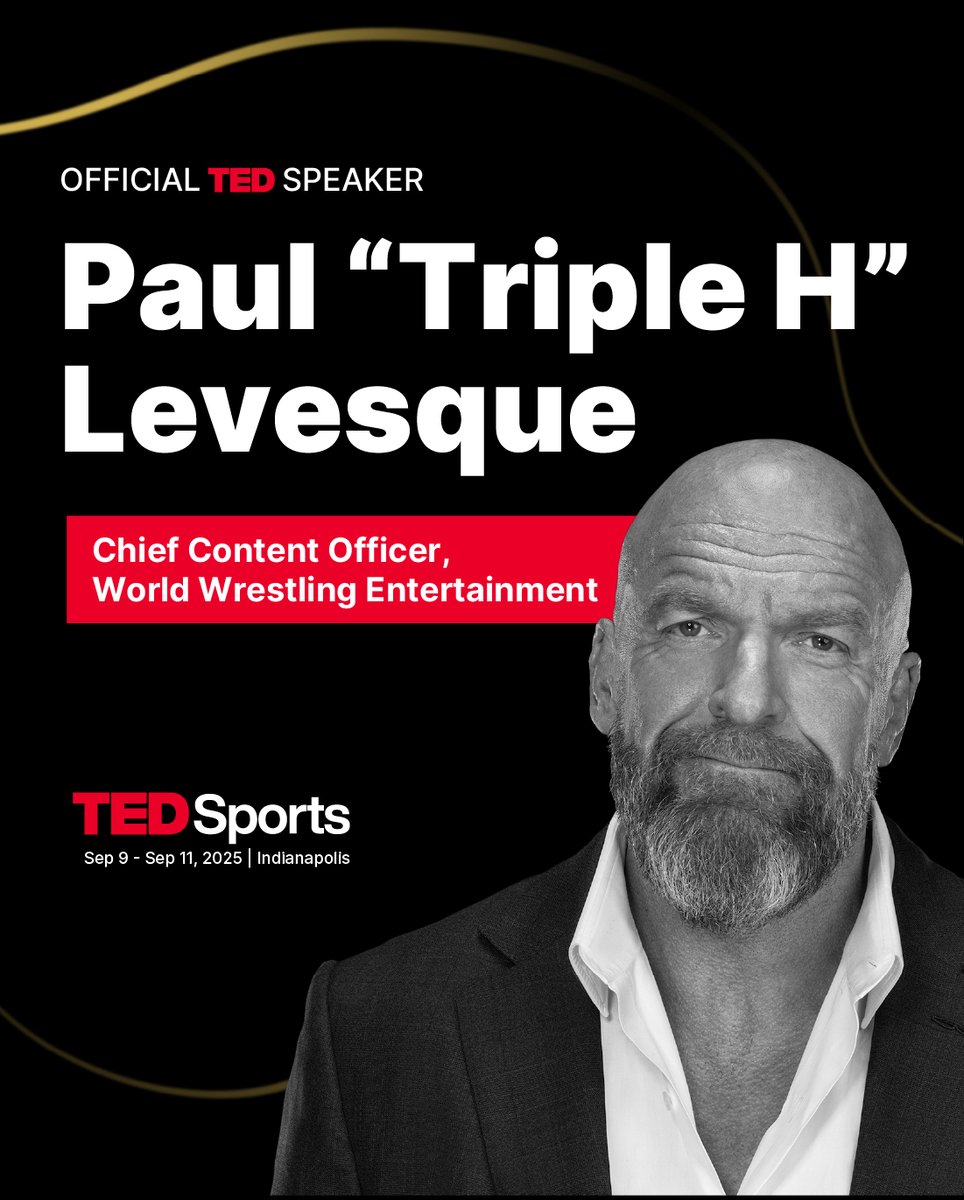 It’s time to “Play The Game!”

For the first time ever, Paul “Triple H” Levesque, 14-time World Champion, WWE Hall of Famer, and global entertainment visionary, takes the TEDSports stage to pull back the curtain on one of the most powerful storytelling machines in the world.