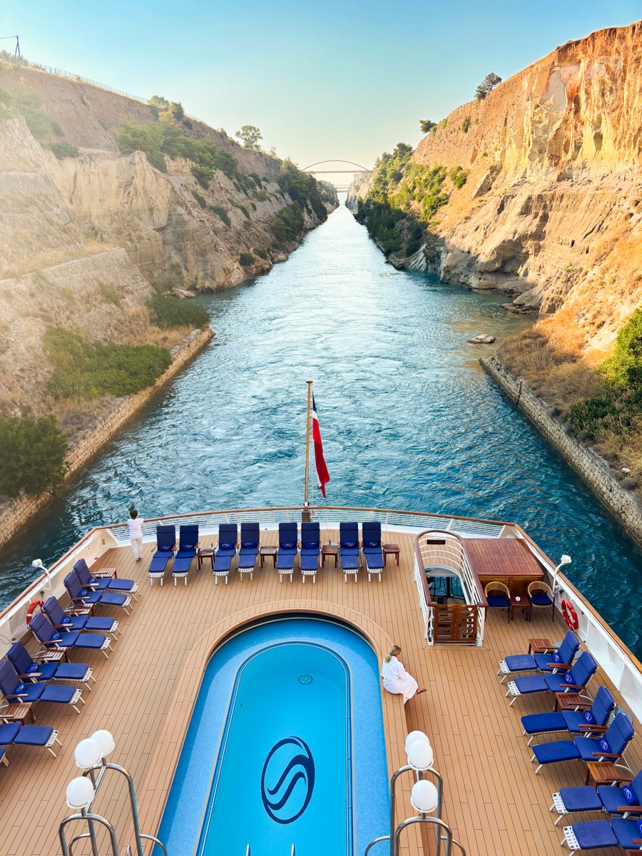 Ever dreamed of sailing through the Corinth Canal? With SeaDream, it's not just a crossing, it’s an experience only a true yacht can deliver.

#ItsYachtingNotCruising #SeaDreamYC