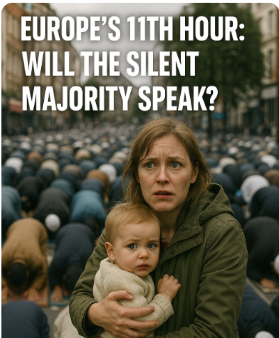 This is for the Europeans who are silent. 

The ones who self-censor because they’re afraid of being called racist, xenophobic, or Islamophobic. The ones who know their countries feel different but are too scared to say it. Look around you. Look at what is happening to your