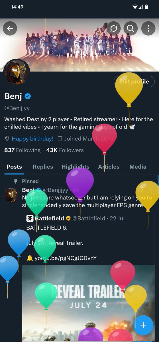 I am the big 27 today 🥳 (I am officially old)