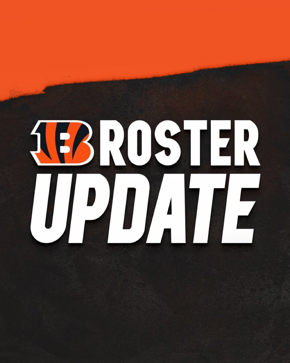 We have made the following roster moves ⤵️

- Released HB Zack Moss
- C Seth McLaughlin has passed a physical and is clear to practice

📰: go.bengals.com/45zBPPZ