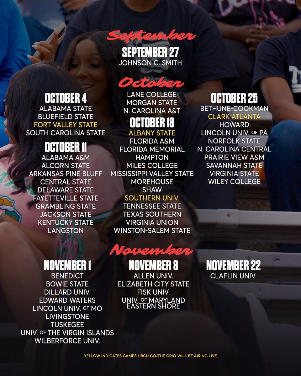 Is that time of year again - HBCU homecoming season is officially loading! From the tailgates to the step shows, it's going up!

Which homecoming are you most excited for? Drop your school below!

#hbcunews #homecoming #hbcu #homecomingseason