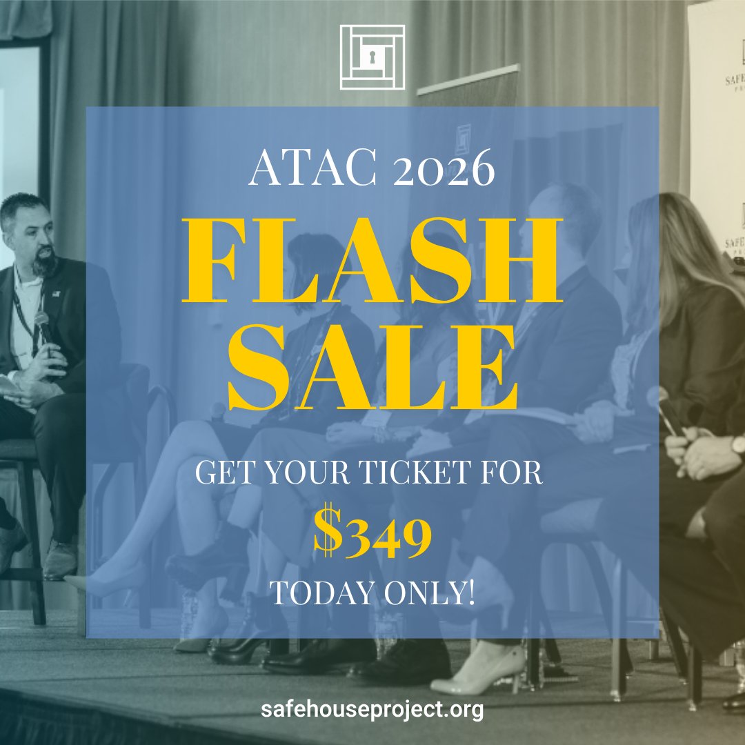 ONE DAY ONLY!⁠
⁠
Get your tickets TODAY for this special price on your 2026 ATAC Conference tickets!⁠
⁠
Ticket link: atac26.givesmart.com
⁠
#NationalAntiTraffickingDay #EndHumanTrafficking #ATATC2026