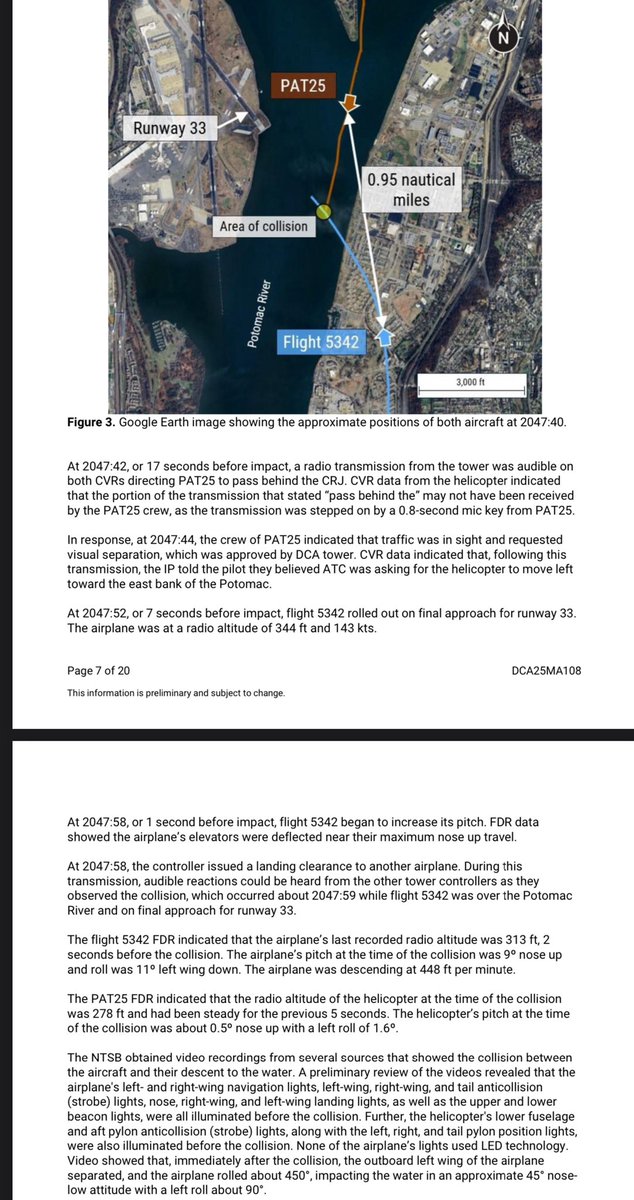 This NTSB hearing on the Reagan International Airport crash that occurred on January 29th is interesting. 

*Collision was between a regional jet and an army black hawk helicopter. 

*Crash happened over the Potomac River near Reagan Int’l Airport. 

*Two pilots, two flight