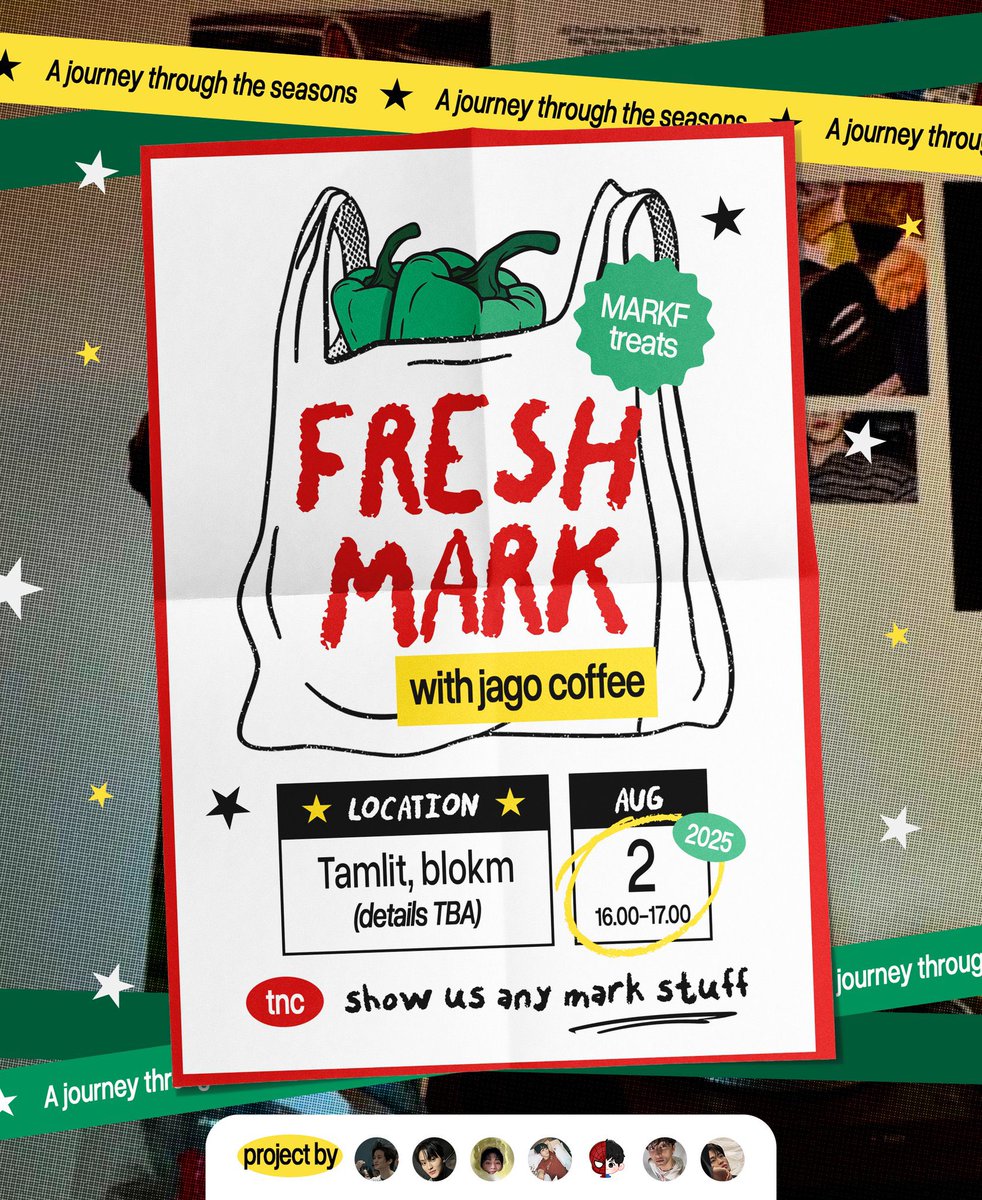 vannderlee's tweet photo. Calling All Mark Enthusiasts! 📣
Something special is OUT! Join us for celebrate Mark's day together with FRESHMARK x Jago Coffee.
📍 TamLit, BlokM
🗓️ 2 Aug 2025
⏰ 16.00 - 17.00 WIB
Bring your mark stuff and let's share the warmth ❤️
#FRESHMARK #MarkInEverySeason https://t.co/k3dLzW9gCf