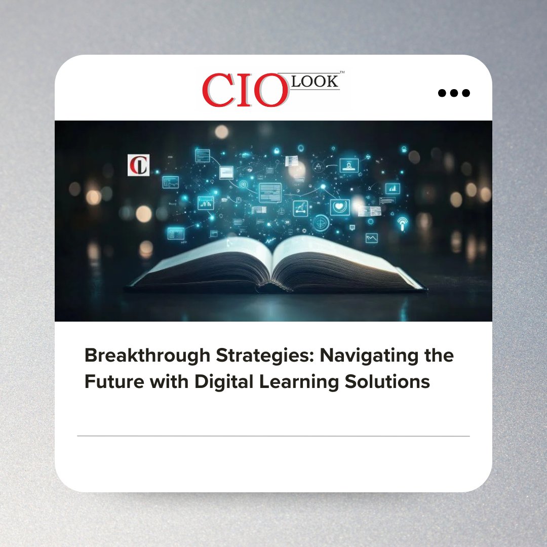 CIOLookmedia's tweet image. Breakthrough Strategies: Navigating the Future with Digital Learning Solutions
For More Details: bit.ly/3IQpTBp
#DigitalLearningSolutions #education #contemporaryworkforce #virtualclassrooms