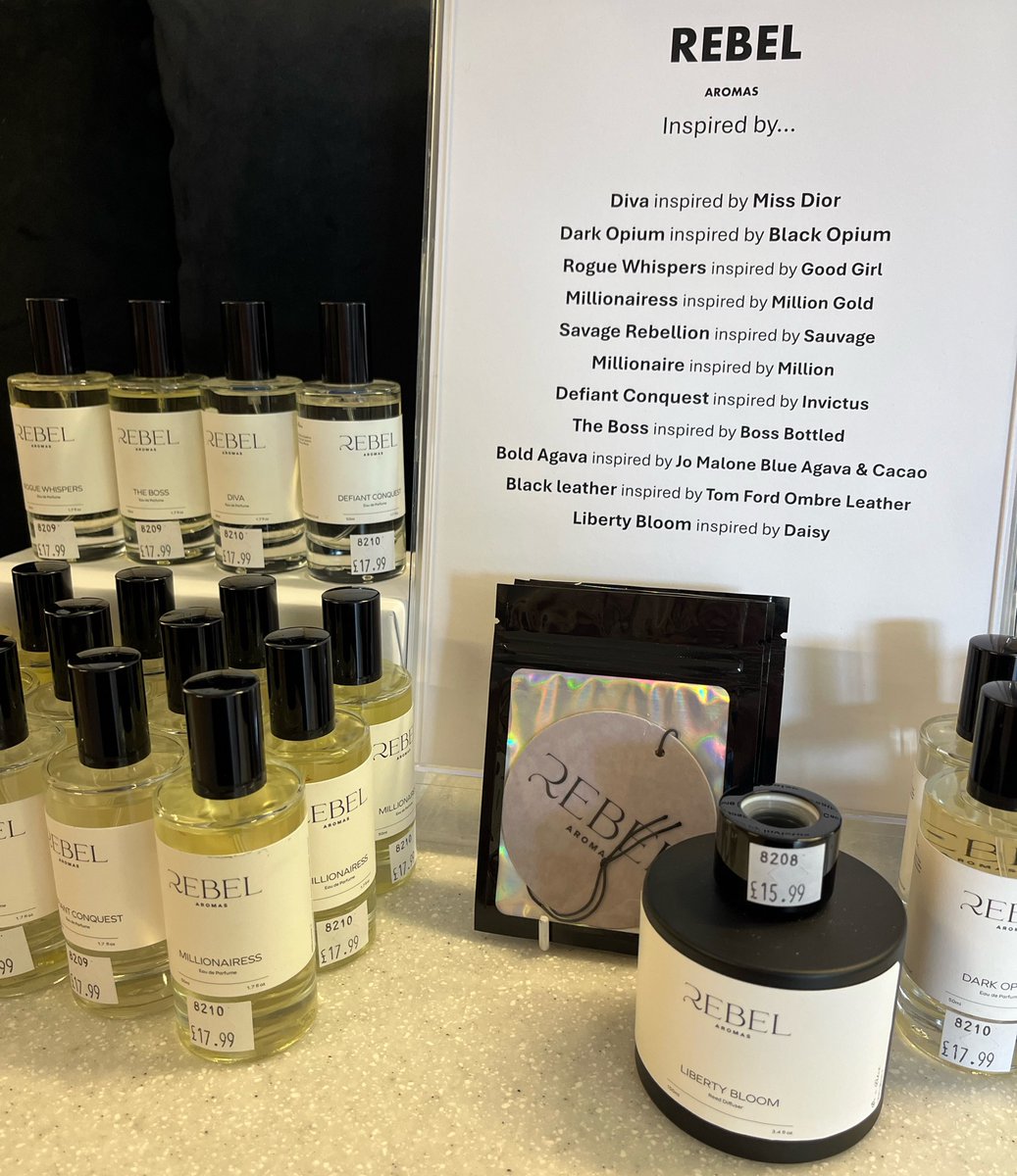 DurhamDalesCent's tweet image. Introducing our brand new range of perfumes, reed diffusers, and car air fresheners! 😍🛍️🎁

Inspired by your favourite scents! 😍 

#newrange #newstock #perfume