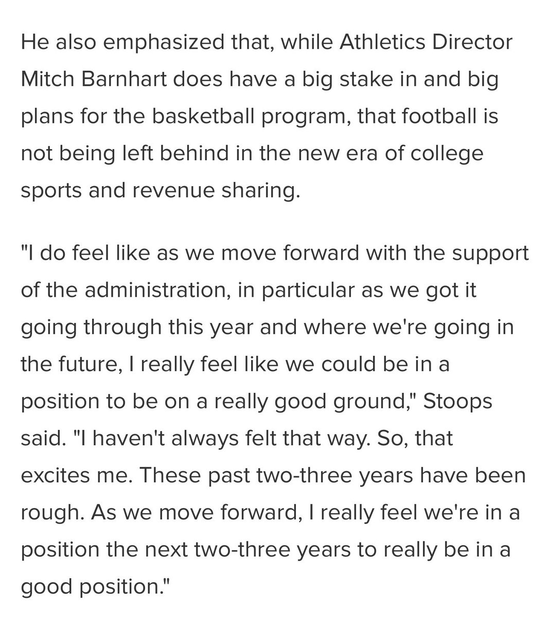 Kentucky is reportedly allocating 45% of its rev share cap ($9.2M) to the men’s 🏀 team.

This is well above other SEC schools.

Mark Stoops says the football team is still in a position to compete. 

On another note, many SEC 🏀 coaches aren’t happy with their rev share budgets.