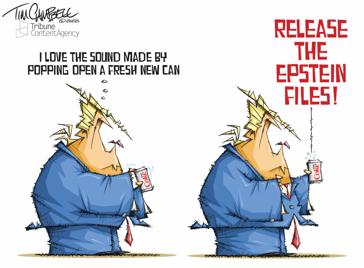 Tim Campbell (@tc2oons) on Twitter photo POP
#TrumpEpsteinCoverup #TrumpEpsteinFiles #EpsteinClientList #EpsteinTrumpCoverUp <a href="/EandPCartoons/">Editorial & Political Cartoons</a> <a href="/IndianaJournos/">Indiana Journos</a> <a href="/JGfortwayne/">The Journal Gazette</a> <a href="/newcounterpoint/">Counterpoint</a> POP
#TrumpEpsteinCoverup #TrumpEpsteinFiles #EpsteinClientList #EpsteinTrumpCoverUp <a href="/EandPCartoons/">Editorial & Political Cartoons</a> <a href="/IndianaJournos/">Indiana Journos</a> <a href="/JGfortwayne/">The Journal Gazette</a> <a href="/newcounterpoint/">Counterpoint</a>
