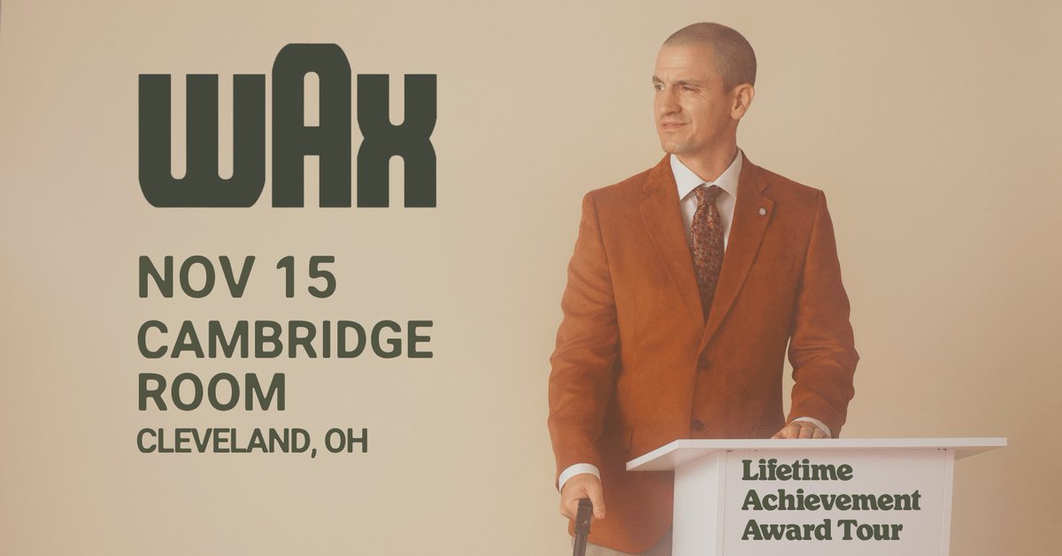 JUST ANNOUNCED 🏆 <a href="/bigwax/">WAX</a>: Lifetime Achievement Award Tour in the Cambridge Room on Saturday, November 15!

👉 Get presale tickets NOW | Code: LIGHTS
🎫 livemu.sc/3IUU4HD