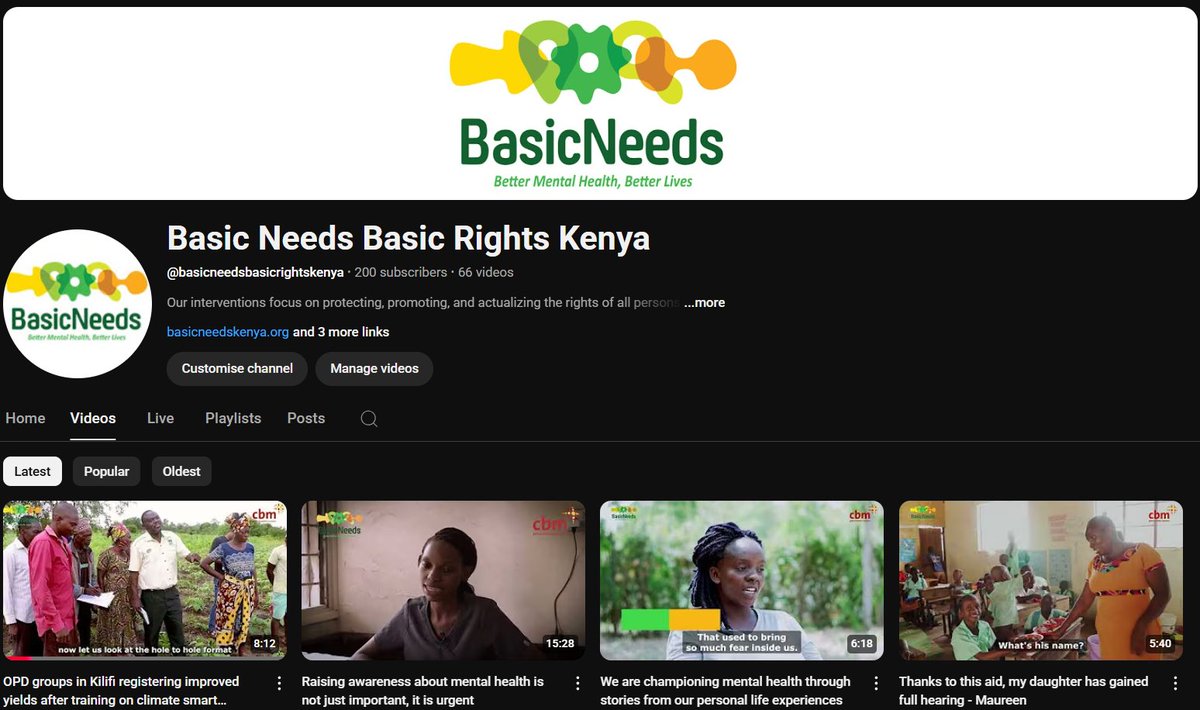 Basic Needs Basic Rights Kenya (@basicneeds_ke) on Twitter photo JUST OVER 253,000. These are the views videos from our work in the community have generated over the past 5 years of running our YouTube Channel. We welcome you to view and subscribe to our Channel to  experience outcomes from our work in the community: youtube.com/@basicneedsbas… JUST OVER 253,000. These are the views videos from our work in the community have generated over the past 5 years of running our YouTube Channel. We welcome you to view and subscribe to our Channel to  experience outcomes from our work in the community: youtube.com/@basicneedsbas…