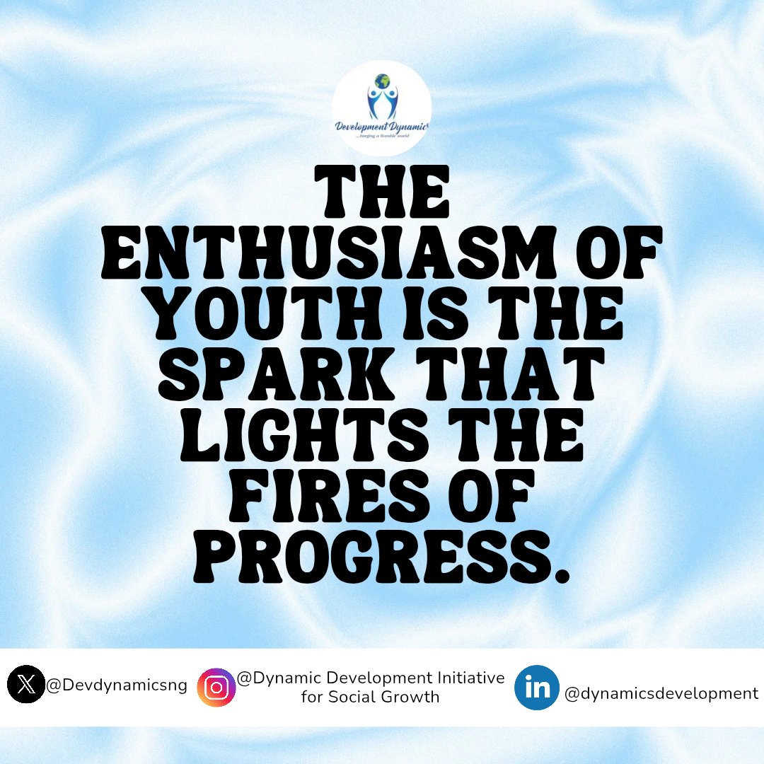 Devdynamicsng's tweet image. From activism to innovation, we’re shaping a better Nigeria with every bold step we take.
Young people are not just the future, we are the force of today.
Are you fueling the fire or watching it burn?
#YouthPower #DynamicDevelopment #NigeriaYouthVoices #LeadershipStartsNow
