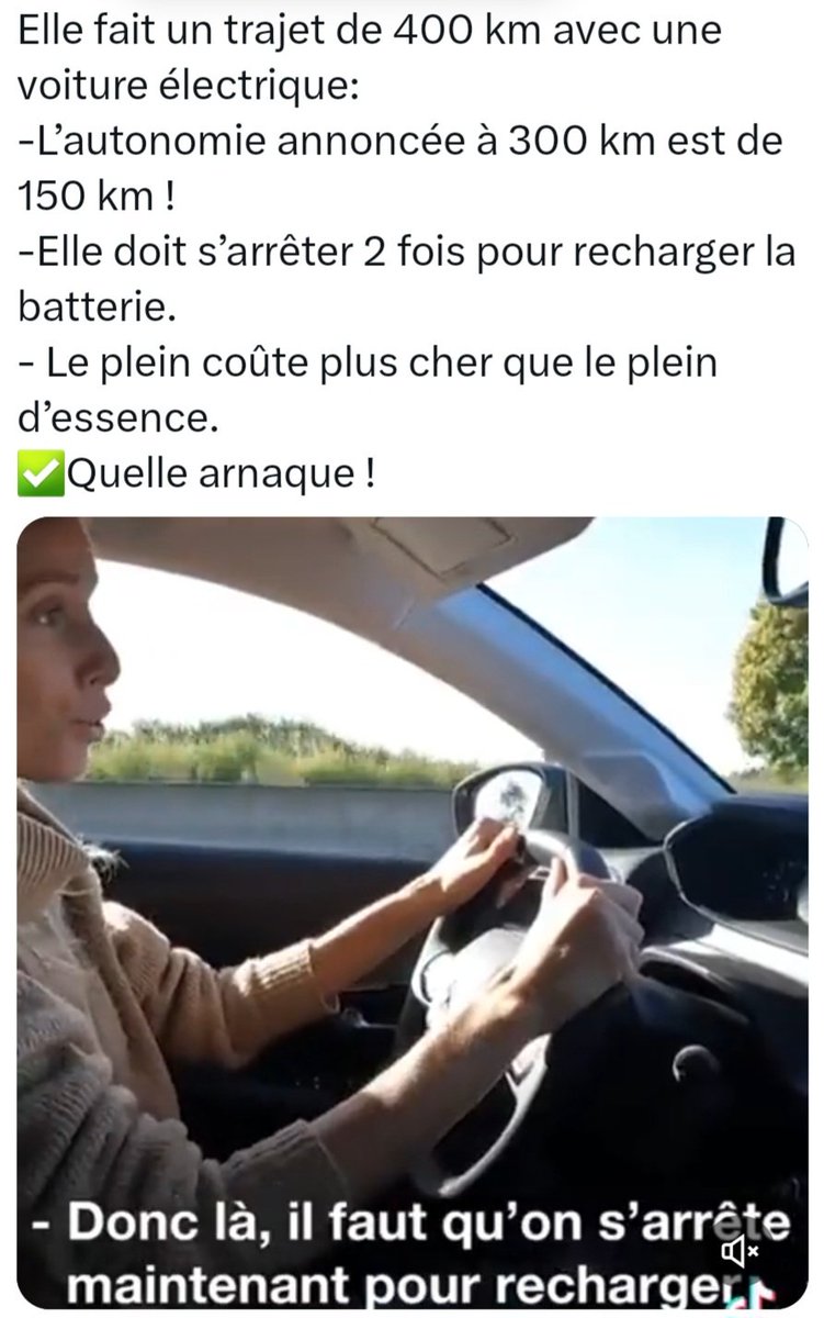 <a href="/VictorSinclair3/">AuBonTouiteFrançais 🍾🍾🍾</a> La voiture électrique serait un magnifique piège à cons ?