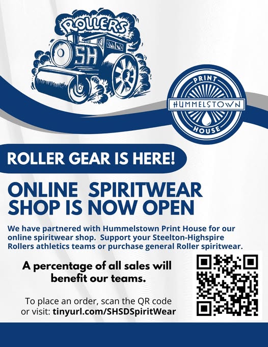 Start the school year off in style with fresh Roller gear.

Whether you're supporting your favorite team or going for classic Roller spirit wear, your purchase makes a difference—a portion of every sale supports our student-athletes!

🛍️ Shop now: tinyurl.com/SHSDSpiritWear