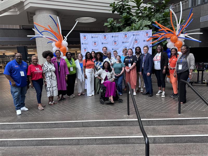 CIDIaccess's tweet image. 🎉 Last week, the CIDI team at Georgia Tech joined the ADA 35th Anniversary Rally in downtown Atlanta to honor three and a half decades of progress under the Americans with Disabilities Act! It was an incredible day filled with energy, community, and commitment to accessibility.