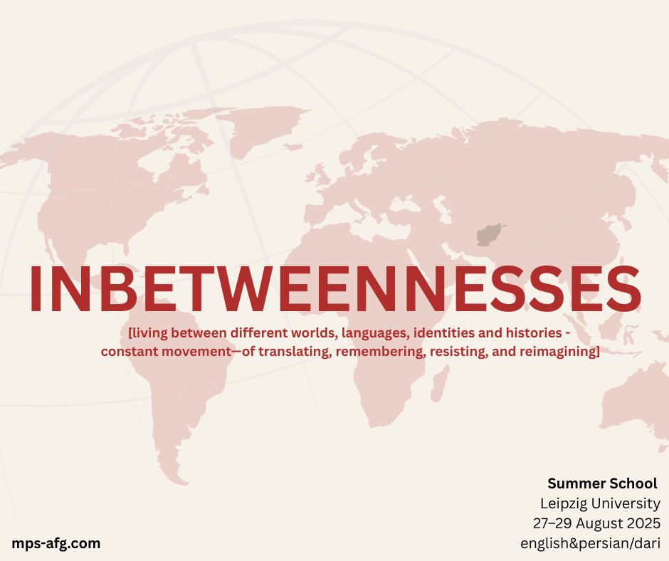 Our Summer School @ Leipzig University brings together perspectives from #Afghanistan and its diaspora. The focus will be on #postcolonial and #decolonial angles. Together, we explore how history, language, media, and art remain in motion and open up new spaces for thinking and