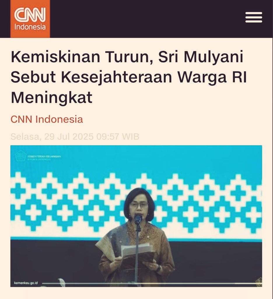 Ga salah sih statement bu menkeu ini....
.
Kemiskinan " p e j a b a t " turun,
.
Kesejahteraan warga " p e j a b a t" RI meningkat.

Begitu kan maksudnya bu menkeu?