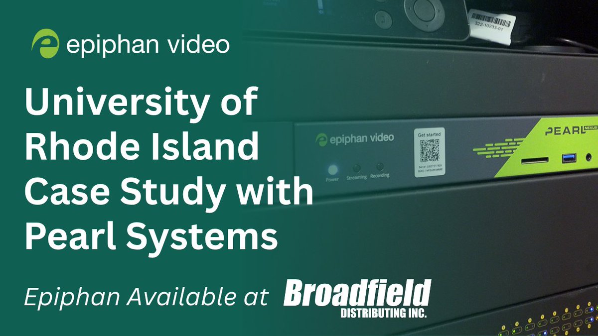 Epiphan Pearl Systems for Education dlvr.it/TMByJf
