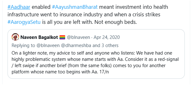 Srikanth.CashlessConsumer | ஸ்ரீகாந்த் (@logic) on Twitter photo . <a href="/blnaveen/">Naveen Bagalkot 🏳️🌈</a> law in action. Be really skeptical of anything than starts with "Aa" . <a href="/blnaveen/">Naveen Bagalkot 🏳️🌈</a> law in action. Be really skeptical of anything than starts with "Aa"