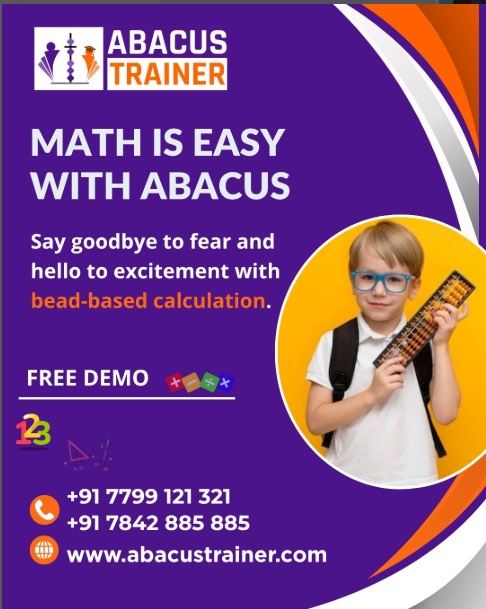 swetha_abacus's tweet photo. Math is Easy with Abacus🧮
Say goodbye to fear and hello to excitement with bead-based calculation.
.
.
.
.
.
Register for Free Demo @ https://t.co/YkYyQlaOGD
📞Contact Us: +91 7799 121 321, +91 7842 885 885

#OnlineAbacusClasses #AbacusTrainer #KidsEducation #mentalmaths https://t.co/F8JZQOqhKS
