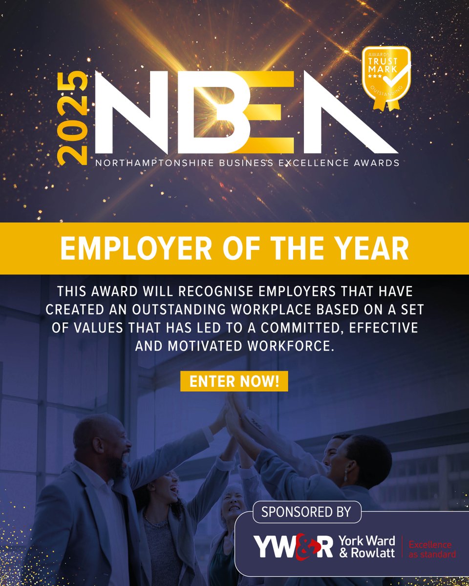 Northamptonshire Business Excellence Awards (@nbeawards_) on Twitter photo Do you work for an employer who are supportive, motivating and have created an environment where you can thrive?
Nominate them for Employer of the Year, sponsored by <a href="/YWRVauxhall/">York, Ward & Rowlatt</a> π
awards.allthingsbusiness.co.uk/nbea/
#NBEA25 #Northamptonshire #BusinessAwards Do you work for an employer who are supportive, motivating and have created an environment where you can thrive?
Nominate them for Employer of the Year, sponsored by <a href="/YWRVauxhall/">York, Ward & Rowlatt</a> π
awards.allthingsbusiness.co.uk/nbea/
#NBEA25 #Northamptonshire #BusinessAwards
