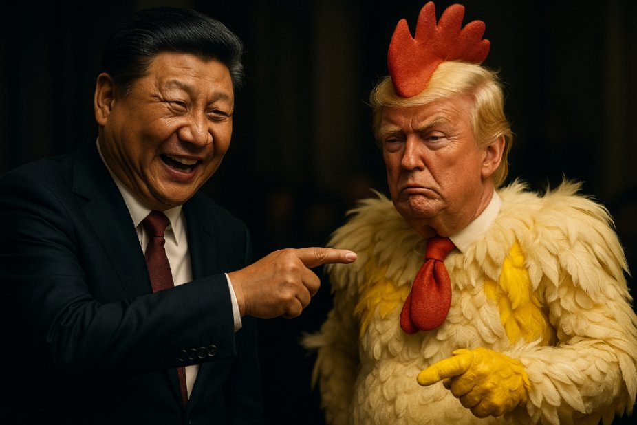Your Daily BAWK™ 🐔
He dodged a draft, dodged debates, and now dodges reality.
Guess who’s still the loudest chicken on the block?
#BAWK #PeckPerformance #China #XiJinping #Trump #TACO