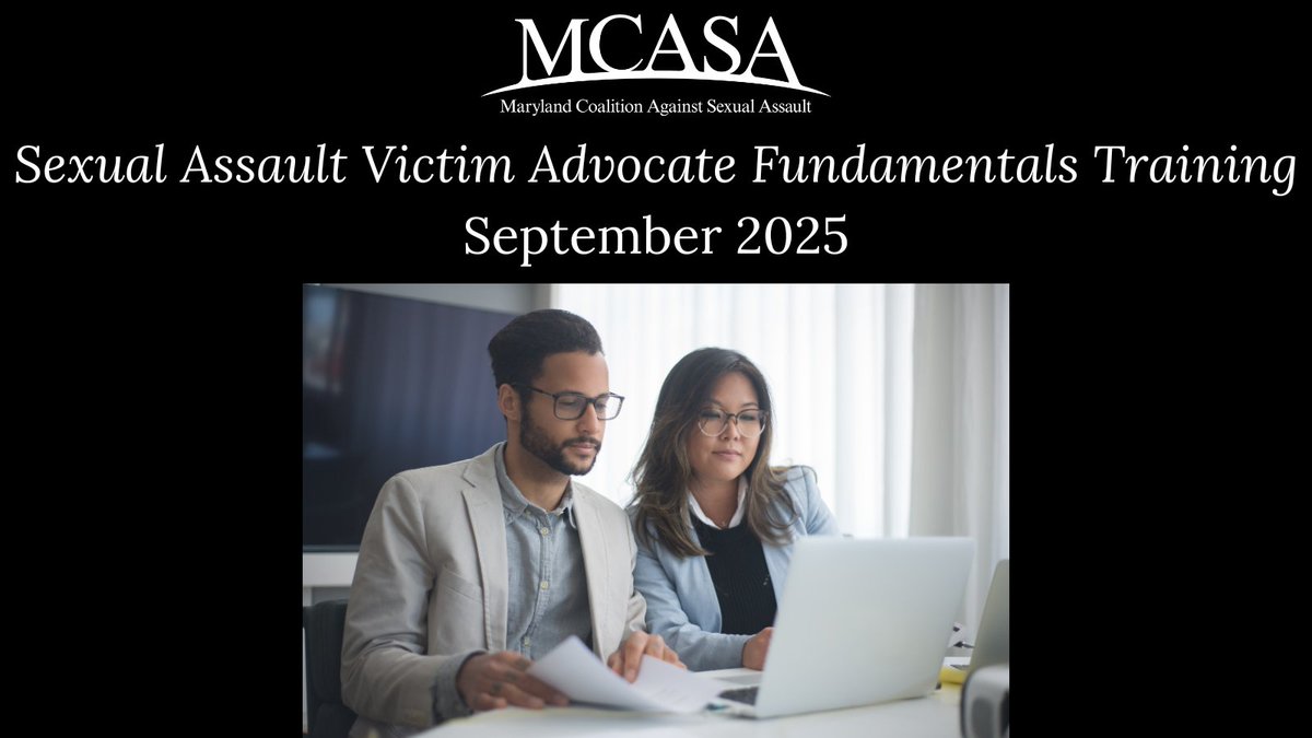 MCASA's SAVAT is an online training for advocates who work directly with SA survivors in MD. It covers intro &amp; advanced topics to provide a foundation of best practices. Live webinars &amp; self-paced learning courses are available through Sept. Learn more: loom.ly/iihyCeE