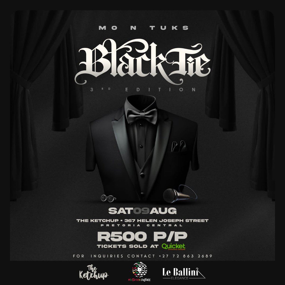 10 days to go .. motswako blacktie season
<a href="/PretoriaCentral/">Pretoria Central</a> 
#theketchupjoint