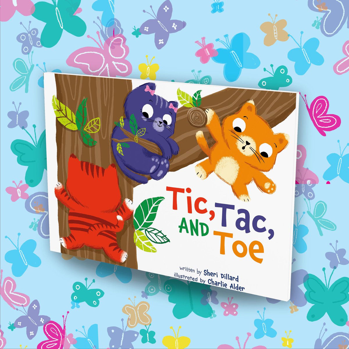 Cover Reveal! 🎉 'Tic, Tac, and Toe' by Sheri Dillard &amp; Charlie Alder. Tic, Tac, and Toe are always three in a row. They are the best of friends until one day when they find a bike made for two. What will this trio do? Out 11/4

Preorder Now→ hubs.ly/Q03xWtFM0