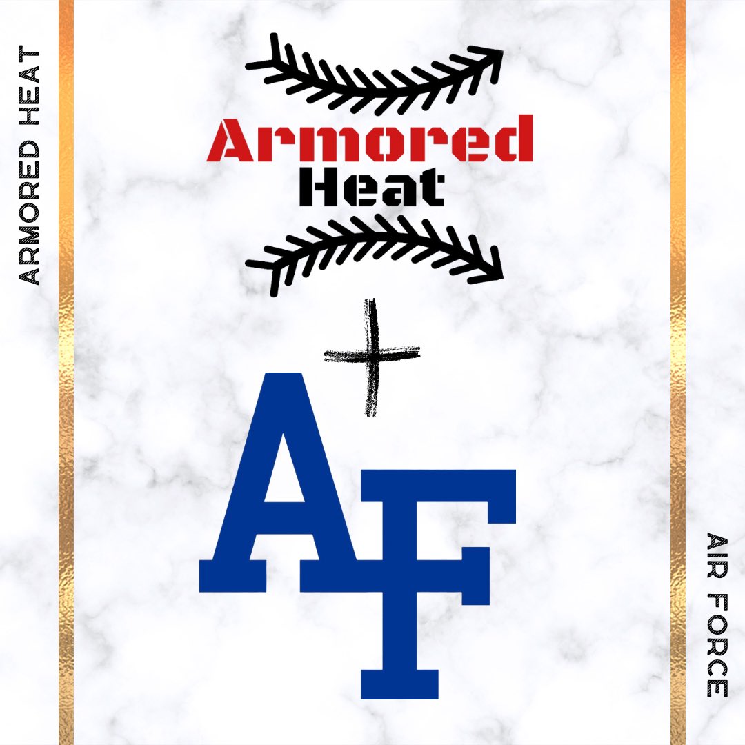 Armored Heat (@armoredheat) on Twitter photo 🔥 Fired Up for our Partnership with <a href="/AF_Baseball/">Air Force Baseball</a> to provide Armored Heat to all their Pitchers 💪
Excited to continue working with this awesome coaching staff to build some big time Arms📈
Huge thank you to everyone involved in this program for their service to our country! 🇺🇸 🔥 Fired Up for our Partnership with <a href="/AF_Baseball/">Air Force Baseball</a> to provide Armored Heat to all their Pitchers 💪
Excited to continue working with this awesome coaching staff to build some big time Arms📈
Huge thank you to everyone involved in this program for their service to our country! 🇺🇸