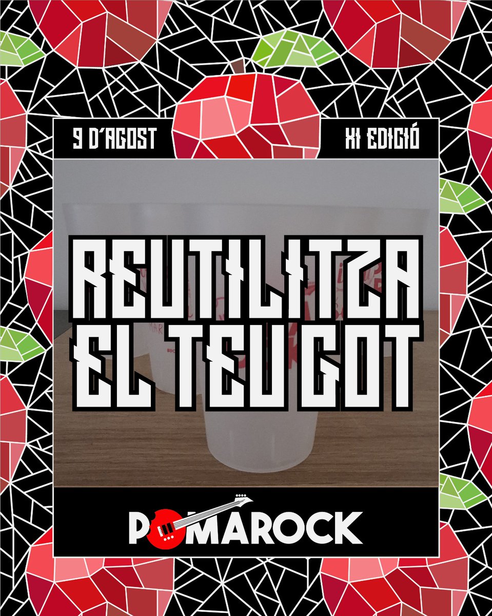 🍎🎸 10 dies per al Pomarock!! 🎸🍎

Recordeu que per a consumir en barra només s'acceptarà efectiu, així que vingueu ben preparades! 🥰

Ja ho tenim ahi! 🚀🤘🏼

#pomarock