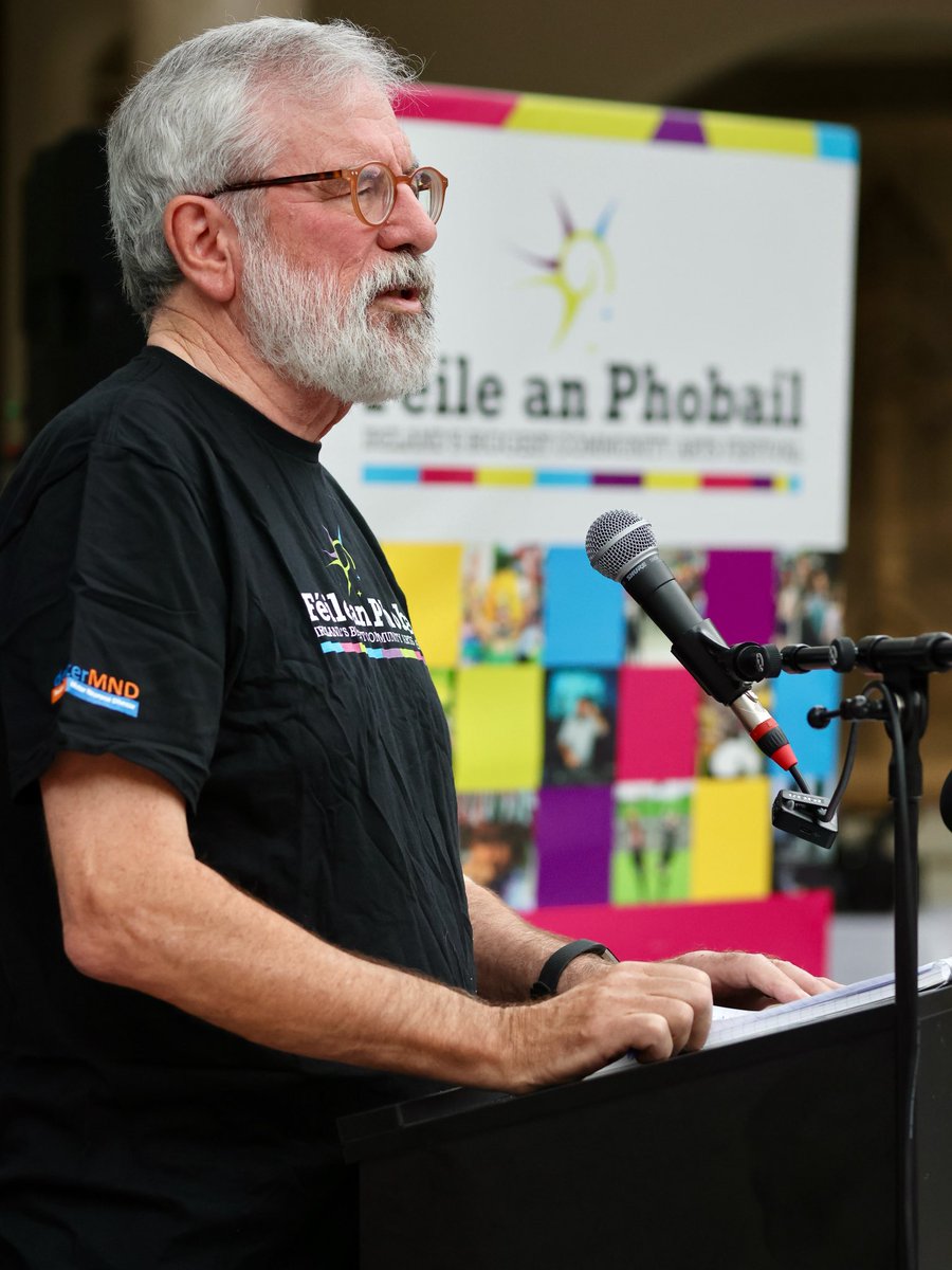 Gerry Adams pays tribute to his friend, one of the original Féile founders, and a West Belfast community stalwart Siobhán O’Hanlon, at the launch of A Sound Woman, a new book about her life.