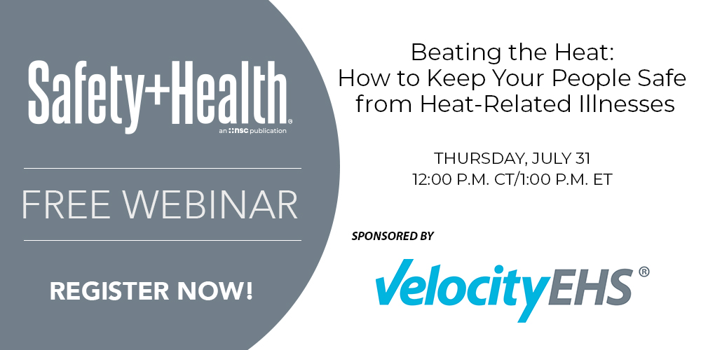 Safety pros, supervisors and EHS leaders: Are you proactively managing heat hazards in the workplace? Join us and Velocity EHS on July 31 to learn about heat illness prevention trends, requirements and best practices. bit.ly/4l7CiOS