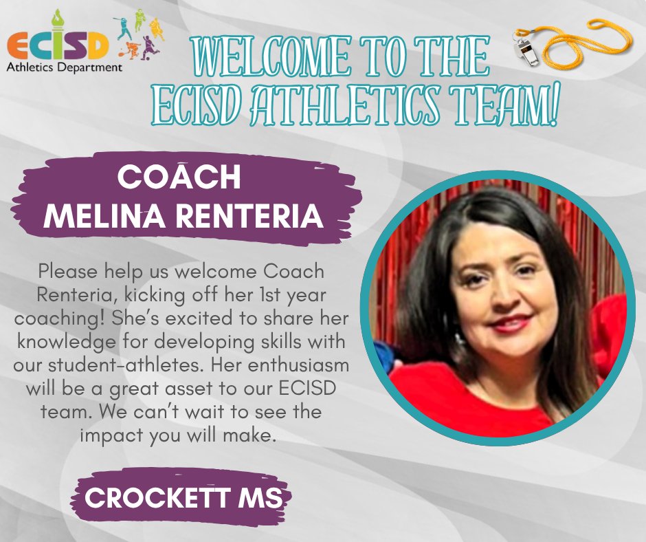Welcome Wednesday 🎉Please help us give a warm
<a href="/EctorCountyISD/">Ector County ISD</a>
welcome to some of our newest team members! We're excited to have these Coaches aboard and look forward to the impact they'll make with our student-athletes! #WinEverywhere #TeamECISD
<a href="/KeeleySBoyer/">Keeley Boyer</a>