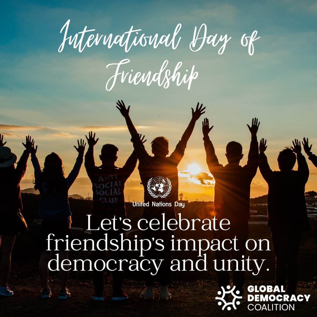 Today, on #InternationalDayofFriendship, we’re reminded that at the heart of every strong democracy lies something deeply human: connection, trust, and dialogue.

Just as friendships are built on respect, empathy, and open communication, so too are the alliances and partnerships