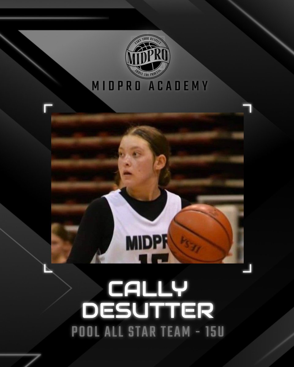 Midwest Prospect Academy Girls (@midprogirls) on Twitter photo S/O to our players who were selected to their respective pool All-Star team <a href="/USJN/">USJN</a> Premier Challenge/Blue Star Nationals in Chicago.
17U - <a href="/Becca_McDougall/">Rebecca McDougall</a>
16U - <a href="/AvaStocke2027/">Ava Stocke</a> <a href="/MaddyStephens28/">Maddy</a>
15U - <a href="/callydesutter15/">Cally DeSutter</a> <a href="/AddisonMord31/">Addison Mordhorst</a>
14U - Siena Stone
#MidProFam #CreateYourStory S/O to our players who were selected to their respective pool All-Star team <a href="/USJN/">USJN</a> Premier Challenge/Blue Star Nationals in Chicago.
17U - <a href="/Becca_McDougall/">Rebecca McDougall</a>
16U - <a href="/AvaStocke2027/">Ava Stocke</a> <a href="/MaddyStephens28/">Maddy</a>
15U - <a href="/callydesutter15/">Cally DeSutter</a> <a href="/AddisonMord31/">Addison Mordhorst</a>
14U - Siena Stone
#MidProFam #CreateYourStory