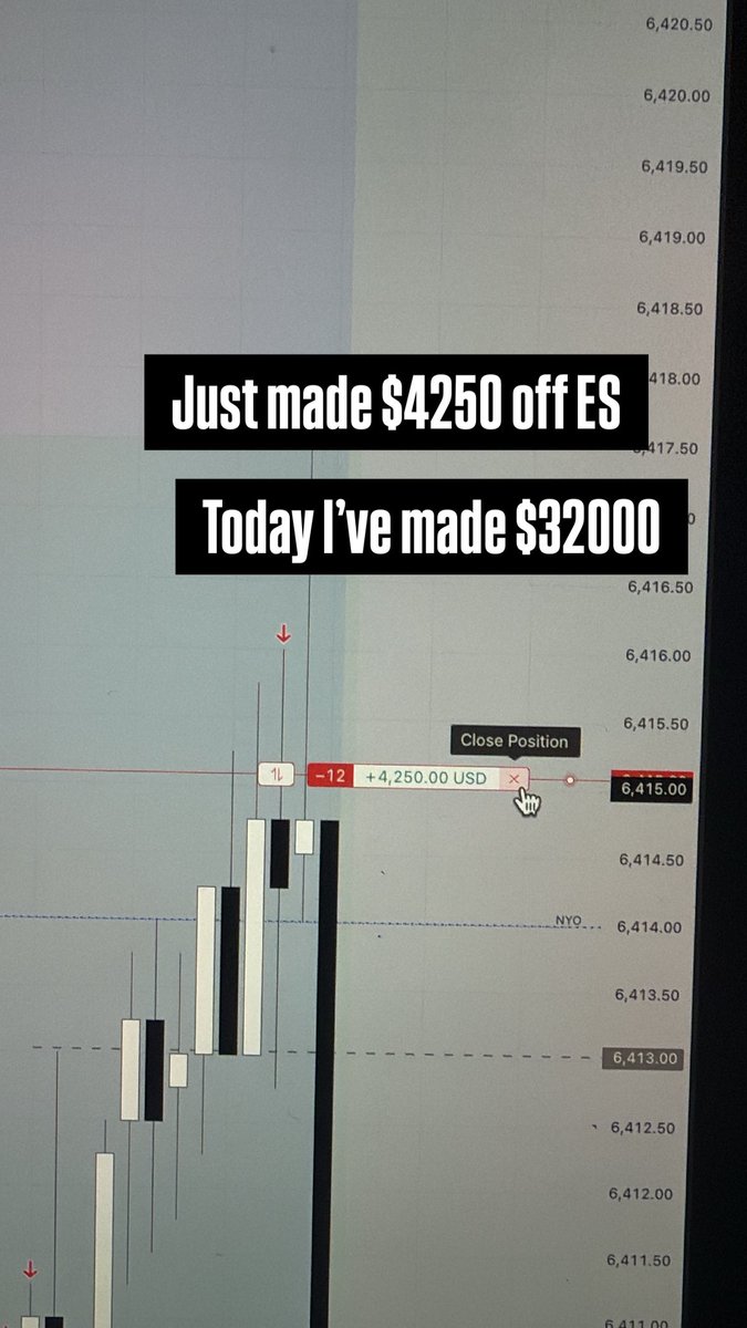 $32000 profit day. Today was sweet.