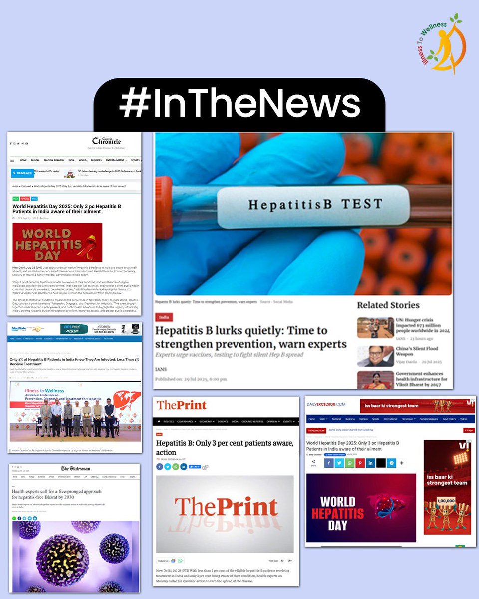 itwsays's tweet image. #InTheNews | The Illness to Wellness Awareness Conference on “Prevention, Diagnosis, and Treatment for Hepatitis” received  media coverage, and played an important role in spreading awareness among citizens about the Hepatitis.

#IllnessToWellness #hepatitisawareness #hepatitis