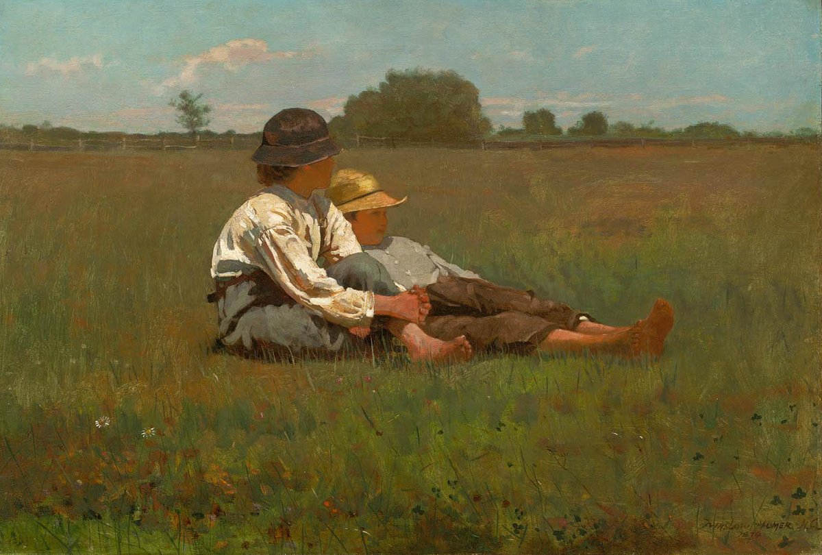 Besties since 1874 🫶 #InternationalDayOfFriendship

🖼️: Winslow Homer (American, 1836–1910), "Boys in a Pasture" (1874). Oil on canvas.