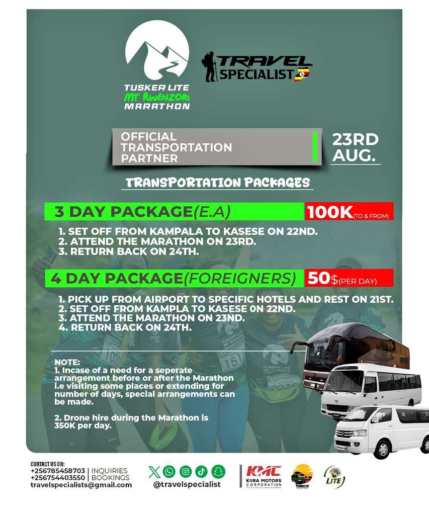 sharon amono (@sharon_amon) on Twitter photo THEY ARE VANISHING REAL FAST!
Only rooms 8/16 rooms left here. If you intend to stay here for the <a href="/RwenzoriMarathn/">Tusker Lite Rwenzori Marathon</a>, book now before slots run out.
DM: +256784221905
For all your other accommodation stays, book on rwenzori.today
Transport? <a href="/Uganda_Expozed/">TRAVEL SPECIALIST🇺🇬</a> covered that. THEY ARE VANISHING REAL FAST!
Only rooms 8/16 rooms left here. If you intend to stay here for the <a href="/RwenzoriMarathn/">Tusker Lite Rwenzori Marathon</a>, book now before slots run out.
DM: +256784221905
For all your other accommodation stays, book on rwenzori.today
Transport? <a href="/Uganda_Expozed/">TRAVEL SPECIALIST🇺🇬</a> covered that.